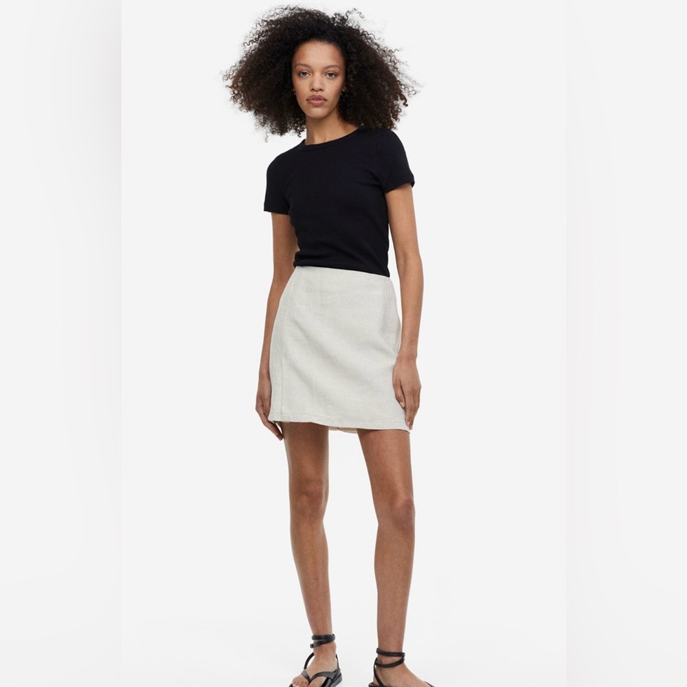 H&M Ribbed Modal-Blend T-shirt - Picture 3 of 5